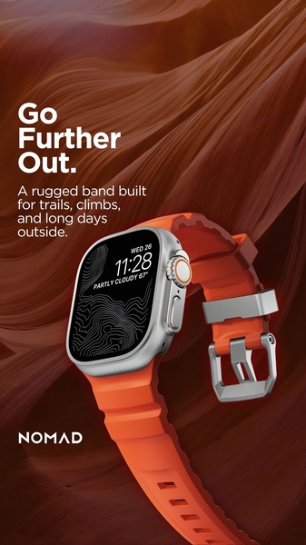 smartwatch, fitness watch, sport watch, wearable device, activity tracker, digital watch, smart band, product launch, brand awareness, minimalist, bold, energetic, orange, brown